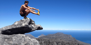 holiday wods male athlete pistol squat