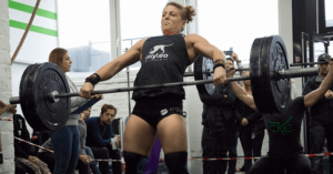 female crossfitter snatch crossfit affiliate