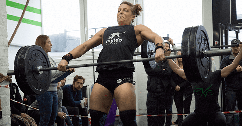 female crossfitter snatch crossfit affiliate