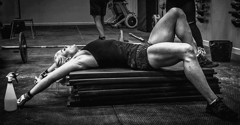 sara sigmundsdottir female crossfitter tired after wod