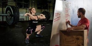 Rich Froning and Mattie Rogers training core strength