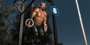 Josh Bridges Crossfit athlete Ring muscle up wod