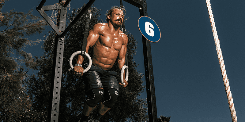 Josh Bridges Crossfit athlete Ring muscle up wod