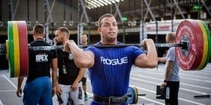 Front squats crossfit athlete