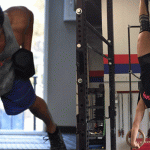 Ben Bergeron and Christa Giordano training