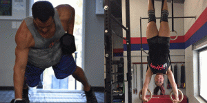Ben Bergeron and Christa Giordano training