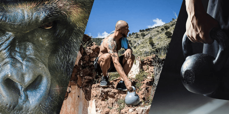 Kettlebell workout with gorilla cleans