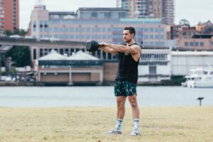 Khan Porter during a WOD