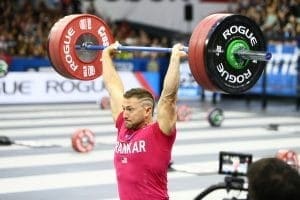 Nick Urankar during Clean and Jerk Speed Ladder CrossFit Games 2019 Schedule