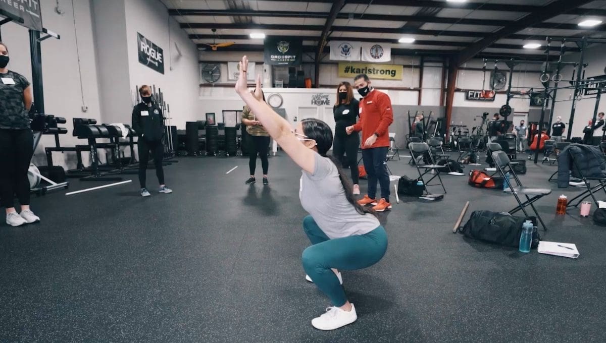 at home workouts with air squats