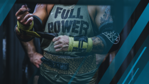 strong muscular woman
