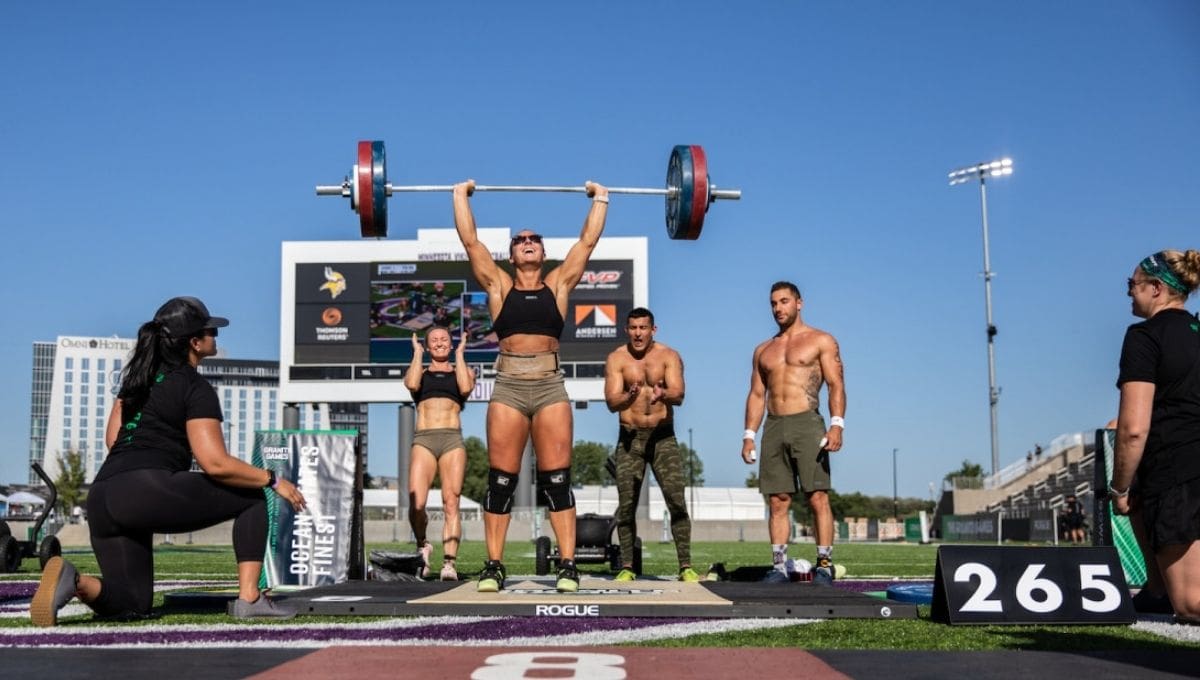 crossfit record for heaviest clean and jerk Christine middleton