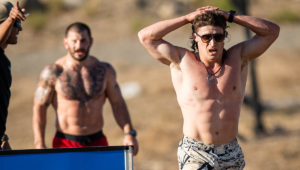 medeiros and fraser during crossfit games trail run