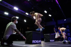 Justin Medeiros box jump during miles to madison episode 3