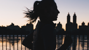 runner at sunrise