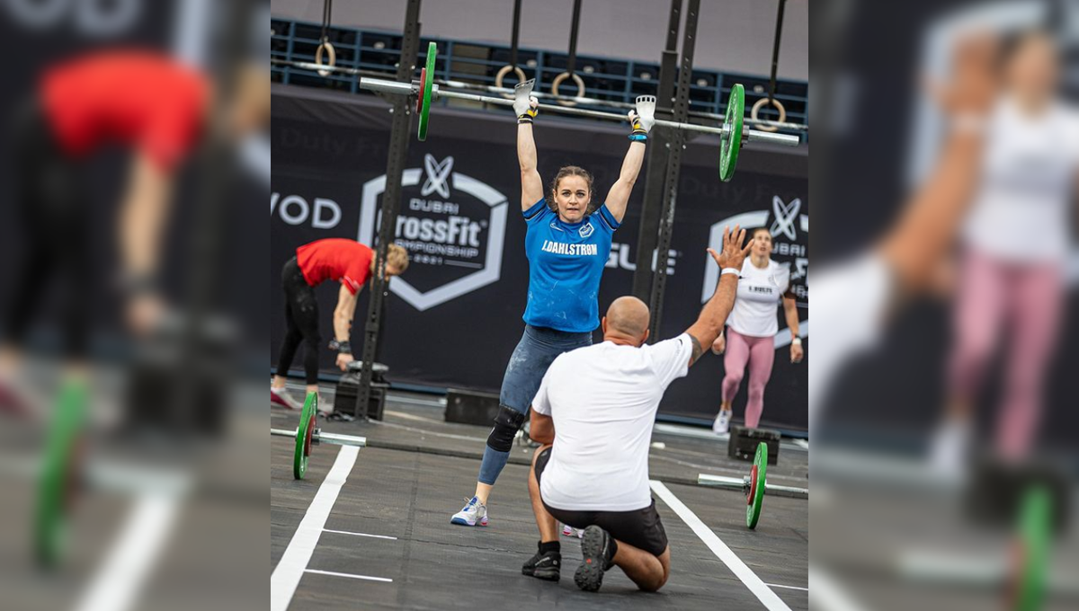 athlete competes at Dubai CrossFit Championship
