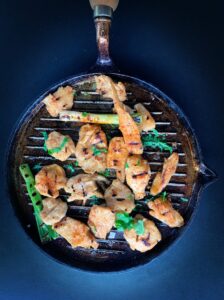low carb meal on pan