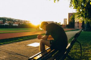 man with rounded back needs to fix posture