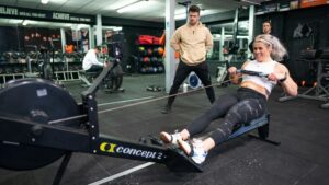 athlete completes crossfit quarterfinals workout