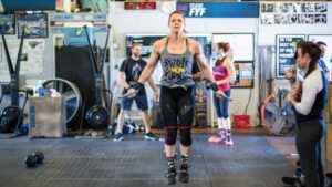 master athlete competes in crossfit age group quarterfinals Lifting Weights in the Morning