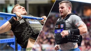 CrossFit workout with weight vest