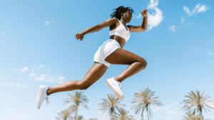 athlete jumping