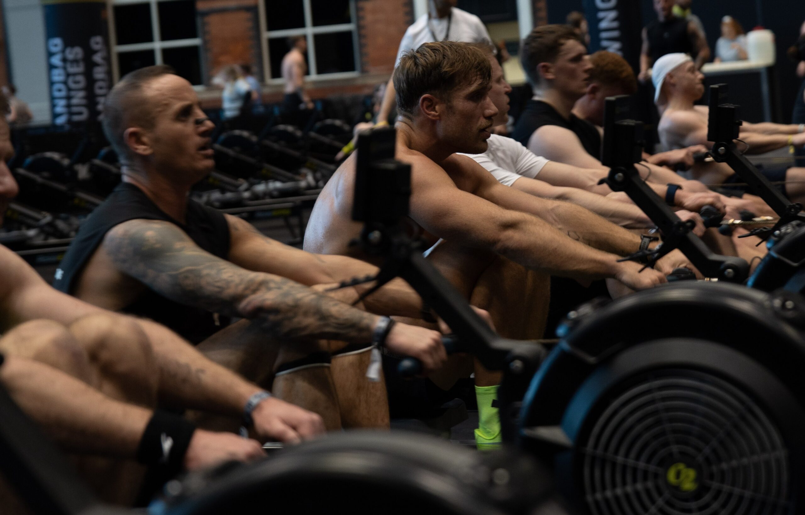 mens hyrox rowing