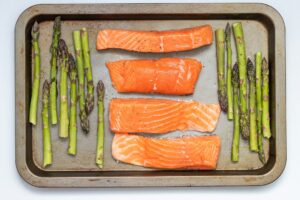Salmon and veg