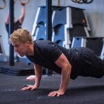 Push up in gym