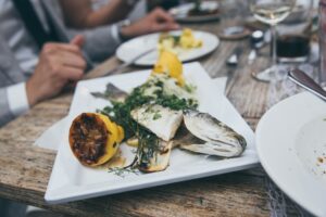 Fish on plate