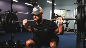 Man Squatting