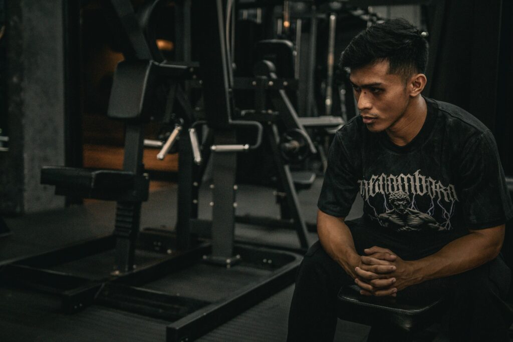 Man in gym