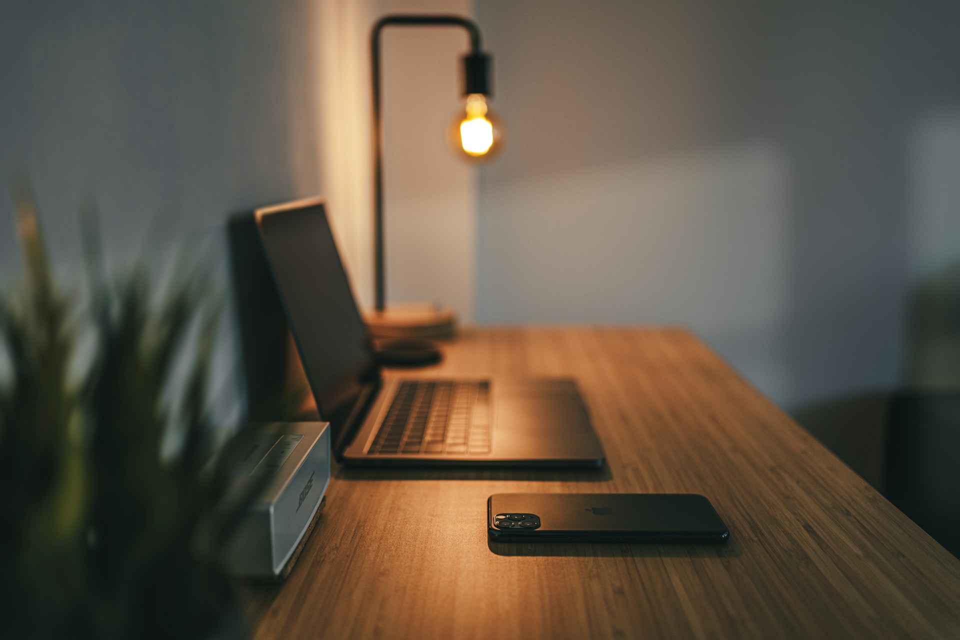Desk and Light