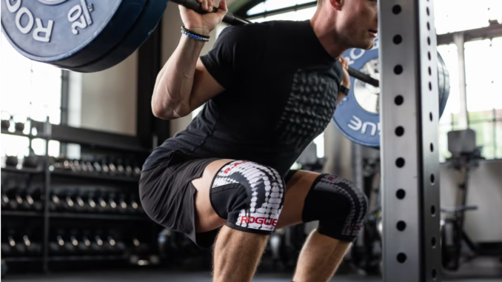 Rogue and Rad Knee Sleeves Squat